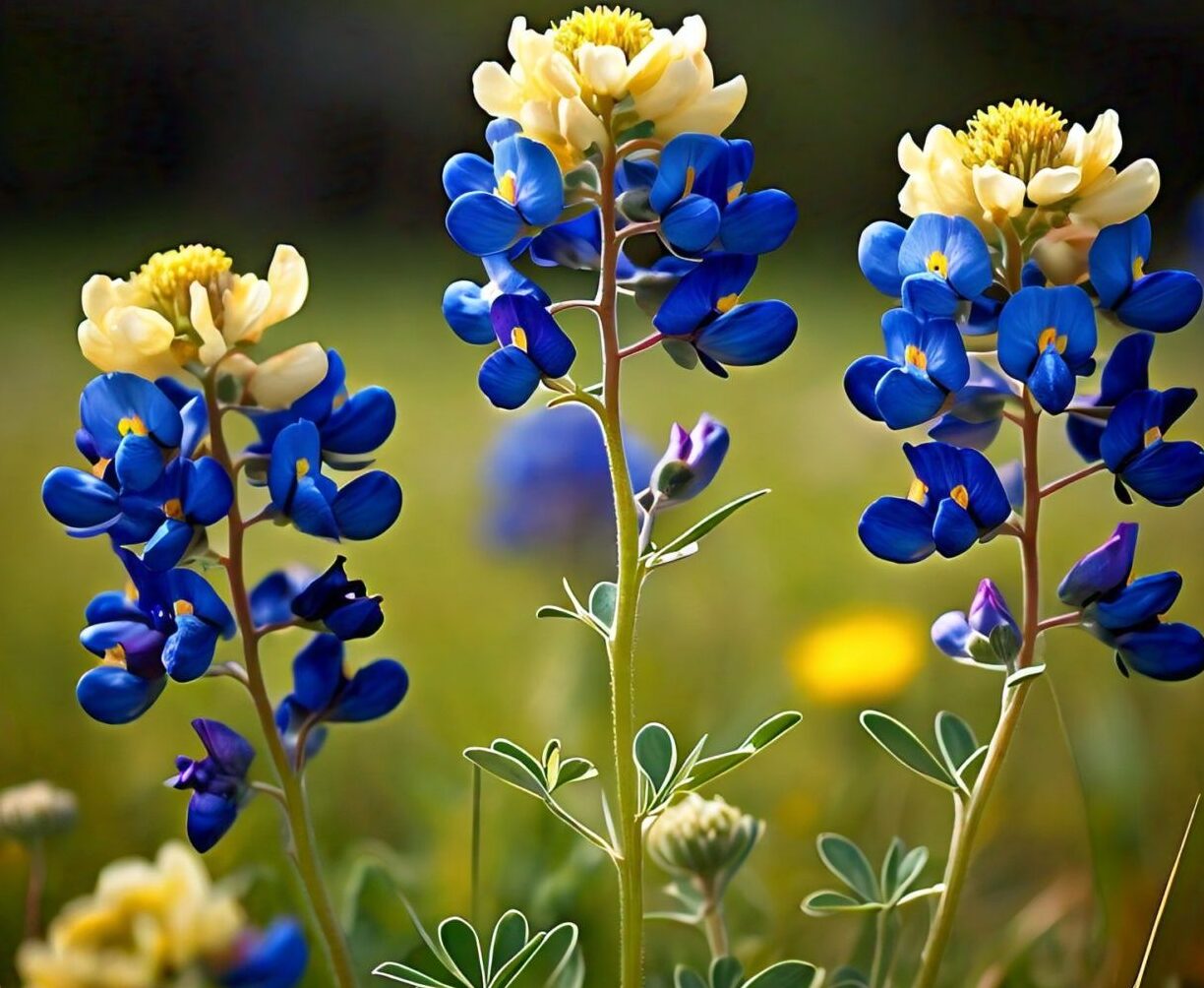 Blue Bonnet Flower