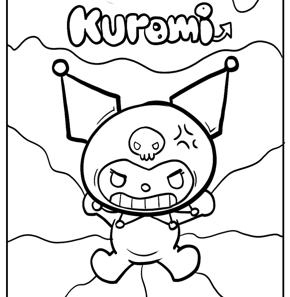 Kuromi Coloring Pages