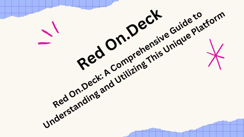 Red On.DeckRed On.Deck