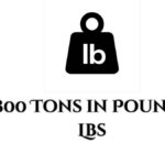 800 Tons in Pounds Lbs