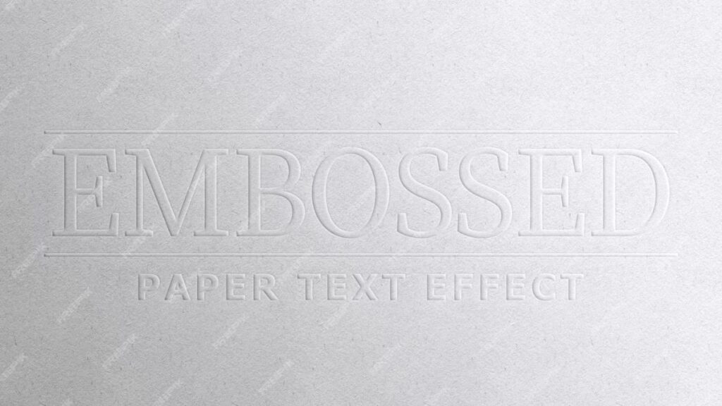 Embossed Name
