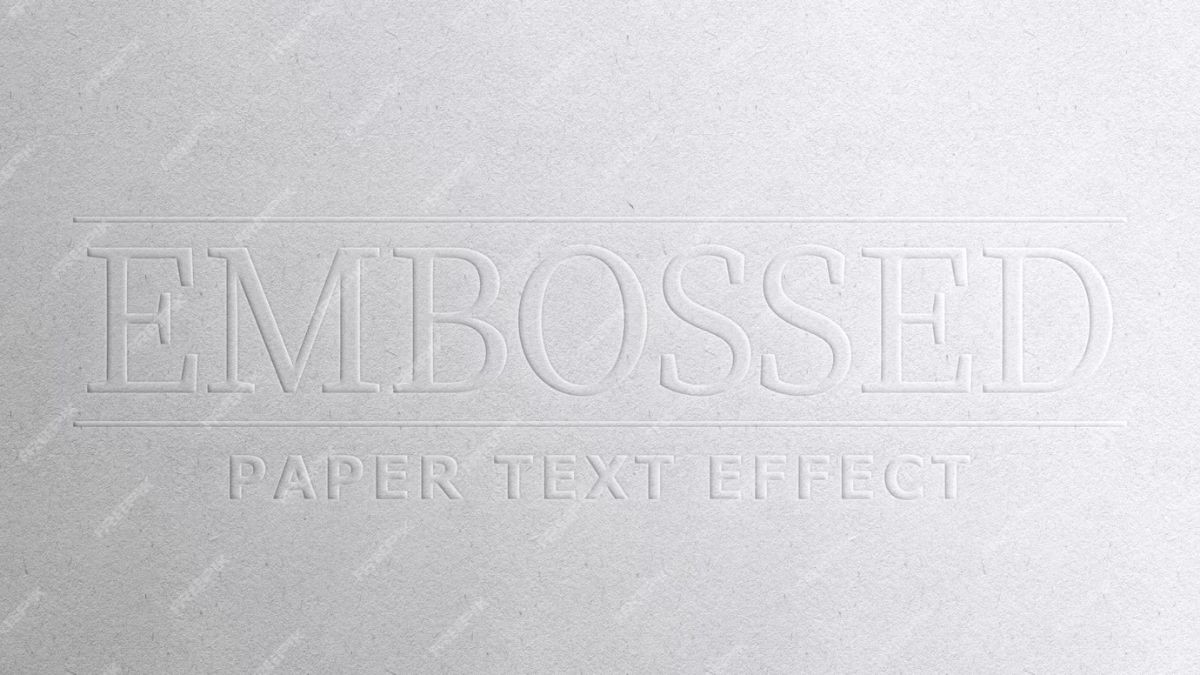 Embossed Name