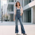 luvamia women's fashion bootcut jean overalls