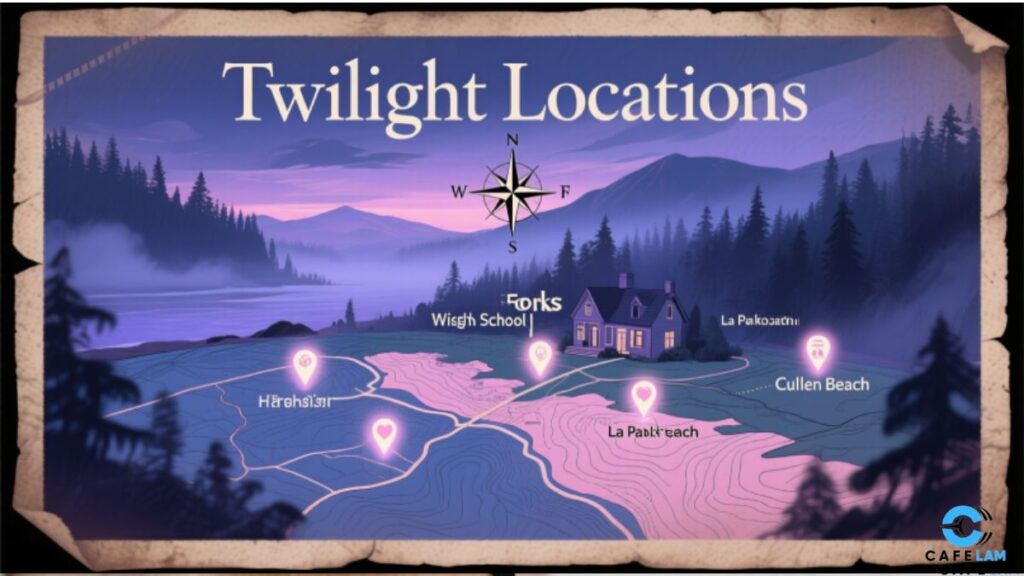 twilight filming locations map