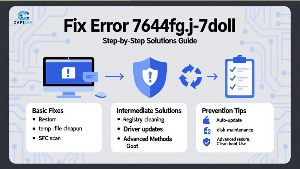 how to fix error 7644fg.j-7doll code
