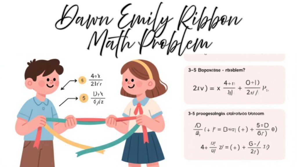 Dawn Emily Ribbon Math Problem