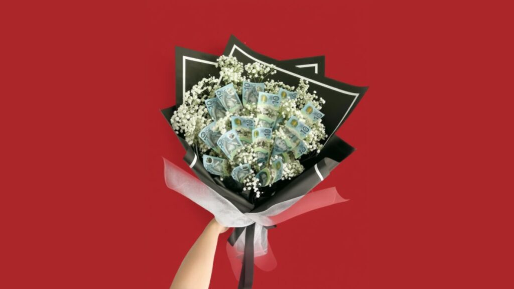 money flower bouquet