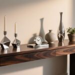 wenge and silver home decor tabletop