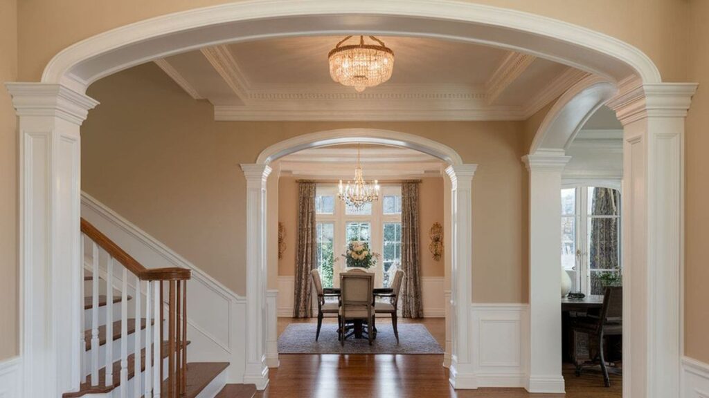living room crown molding