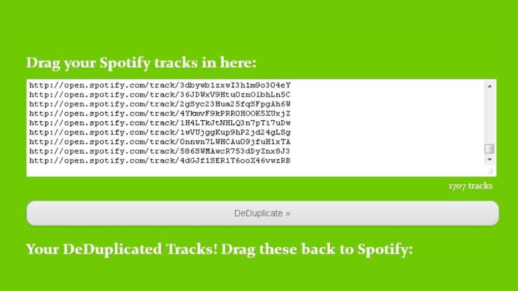 remove spotify duplicates