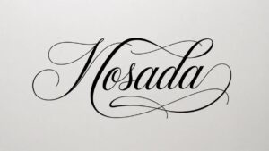 Cursive Style Nosada
