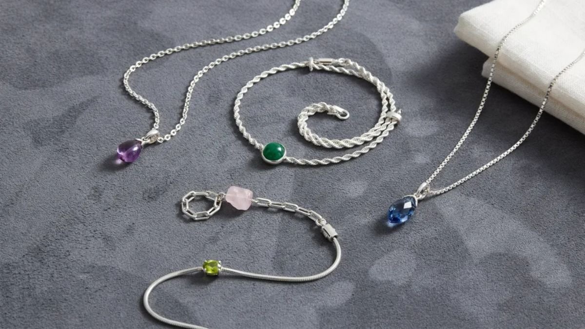 Silver and Gemstone Necklaces
